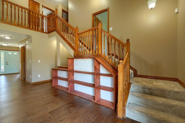 5700 Boucher Dr, Orient, OH 43146 - stairs featuring wood finished floors and baseboards