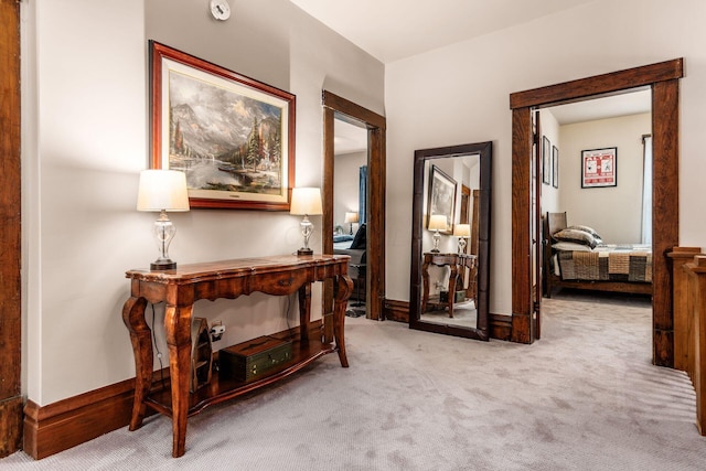 1412 Bryden Rd, Columbus, OH 43205 - hallway featuring carpet floors