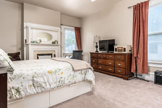 1412 Bryden Rd, Columbus, OH 43205 - carpeted bedroom with a fireplace