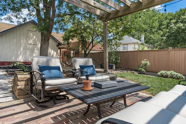 1412 Bryden Rd, Columbus, OH 43205 - view of patio / terrace with a pergola