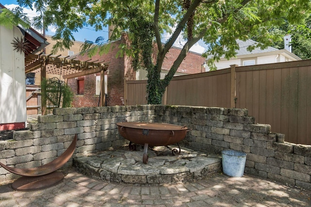 1412 Bryden Rd, Columbus, OH 43205 - view of patio / terrace with a pergola