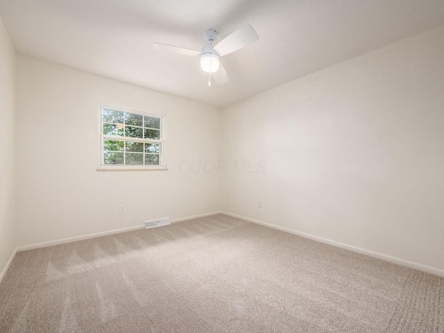 6019 Beechcroft Rd, Columbus, OH 43229 - spare room with carpet floors and a ceiling fan