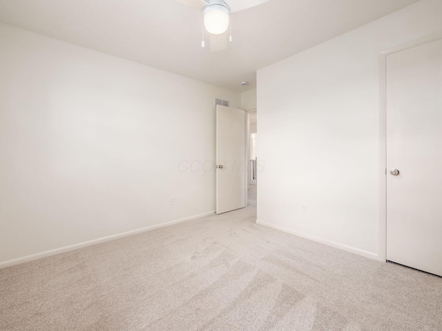 6019 Beechcroft Rd, Columbus, OH 43229 - unfurnished bedroom featuring light carpet and a ceiling fan