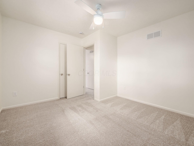 6019 Beechcroft Rd, Columbus, OH 43229 - spare room with light carpet and ceiling fan