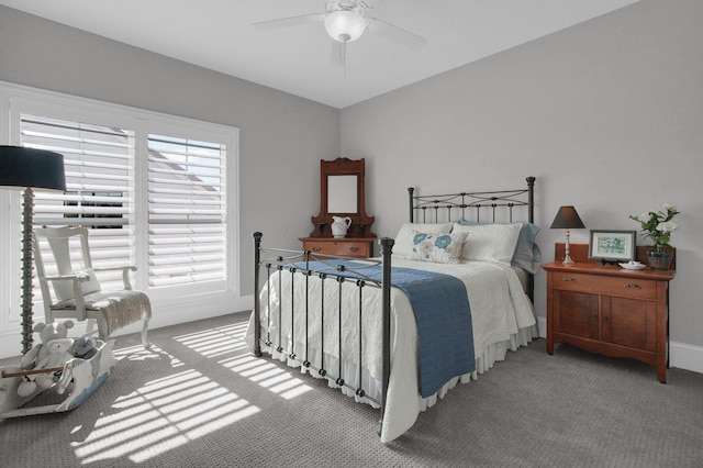 7211 Craigens Ct, Plain City, OH 43064 - bedroom with carpet and a ceiling fan