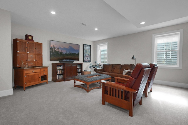 7211 Craigens Ct, Plain City, OH 43064 - living room with light colored carpet and recessed lighting