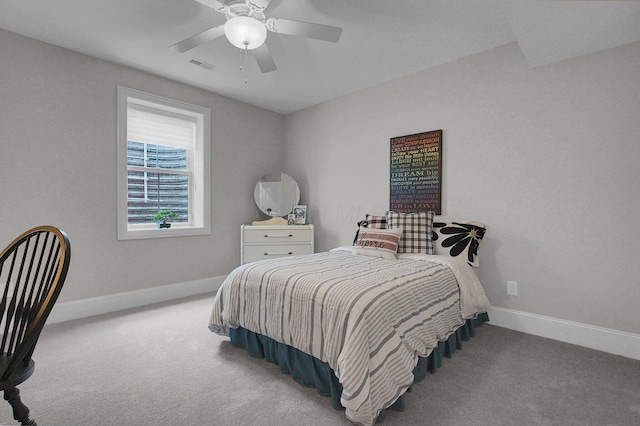 7211 Craigens Ct, Plain City, OH 43064 - bedroom with carpet flooring and a ceiling fan