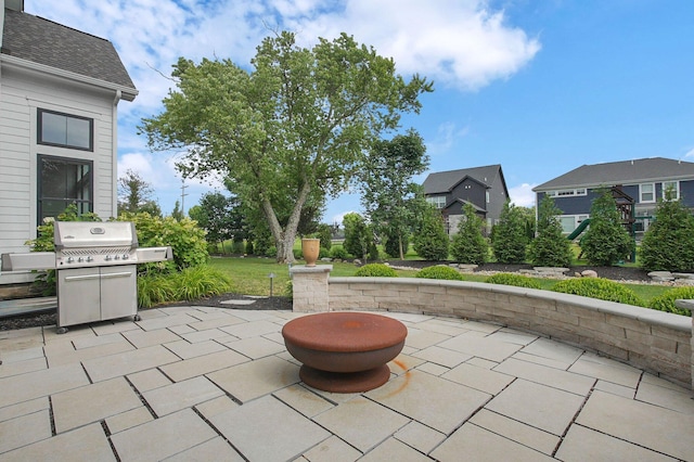 7211 Craigens Ct, Plain City, OH 43064 - view of patio featuring a grill