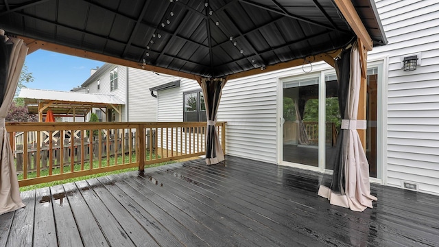 3099 Ambarwent Rd, Reynoldsburg, OH 43068 - wooden deck with a gazebo