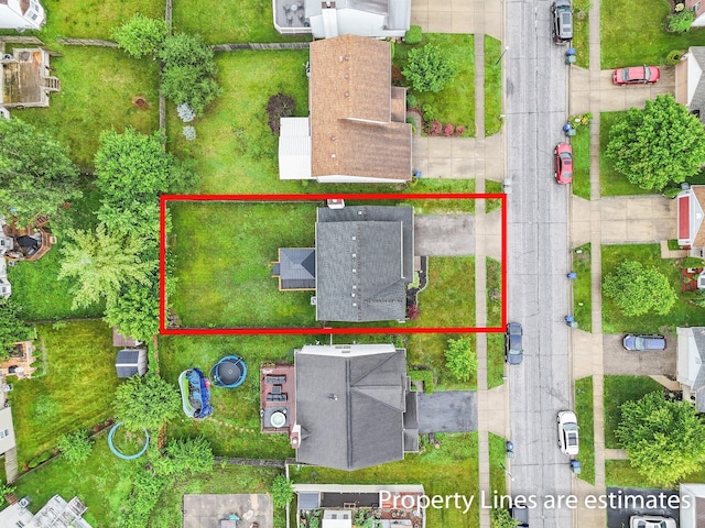 3099 Ambarwent Rd, Reynoldsburg, OH 43068 - aerial view of property's location with property parcel outlined