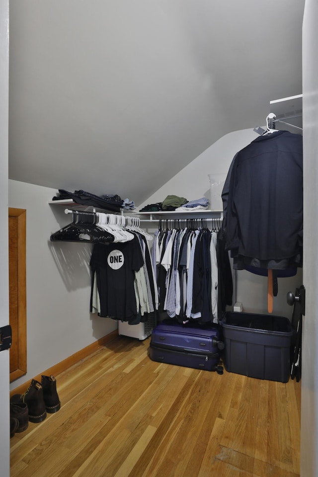 315 S Kellner Rd, Columbus, OH 43209 - walk in closet with lofted ceiling and wood finished floors