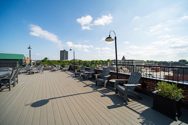 432 E Rich St Unit 3F, Columbus, OH 43215 - view of wooden deck