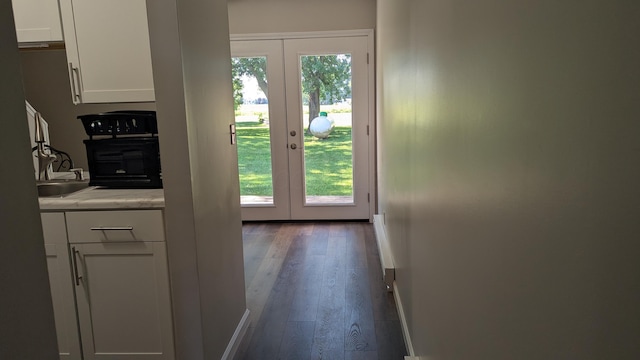 400 Forest Ln Unit 400, Richwood, OH 43344 - doorway to outside featuring french doors and wood finished floors