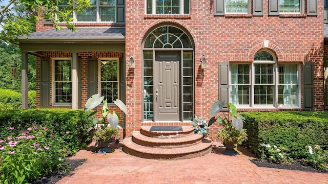 108 Hawks Cove Ct, Granville, OH 43023 - doorway to property featuring brick siding