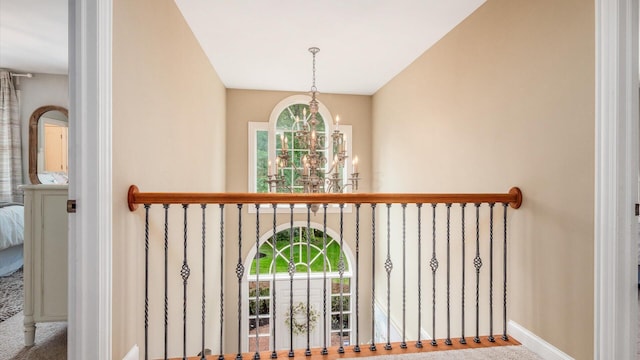 108 Hawks Cove Ct, Granville, OH 43023 - detailed view of a chandelier and carpet flooring