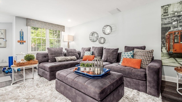 108 Hawks Cove Ct, Granville, OH 43023 - living area with wood finished floors