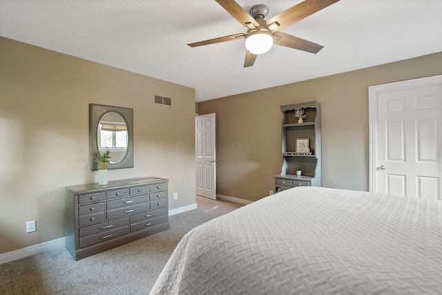 2500 Carriage Rd, Powell, OH 43065 - carpeted bedroom featuring baseboards and a ceiling fan