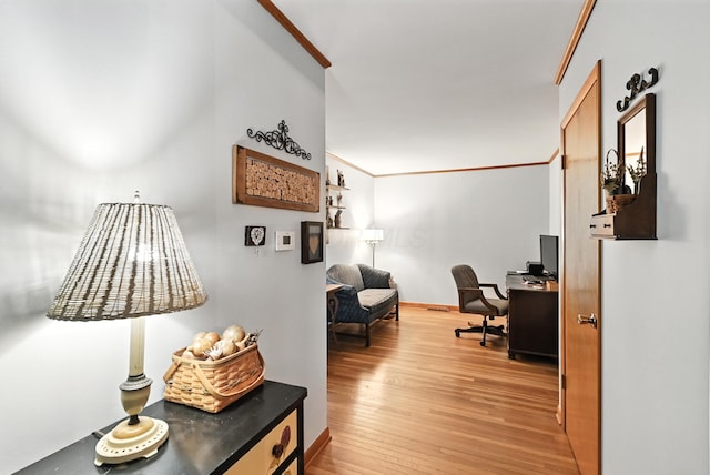 1994 County Road 61, Edison, OH 43320 - office area featuring light wood-style flooring and baseboards