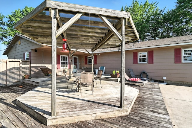 1994 County Road 61, Edison, OH 43320 - wooden deck with outdoor dining space