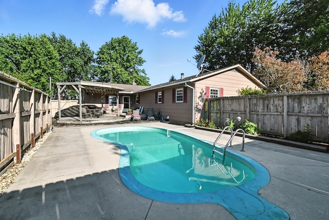 1994 County Road 61, Edison, OH 43320 - view of swimming pool with a patio, a fenced backyard, and a pergola