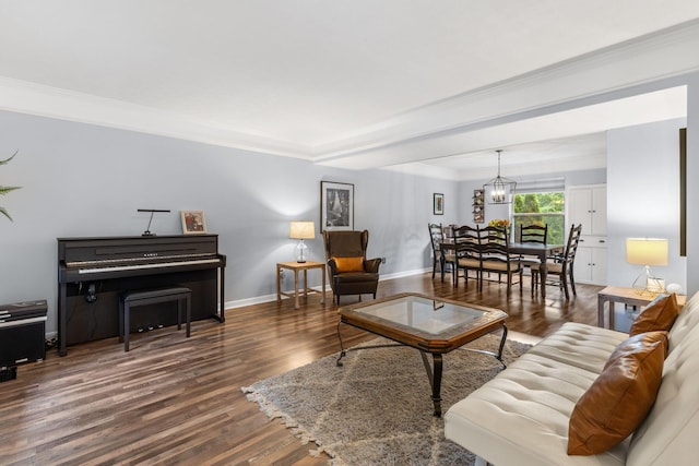 1271 Fareharm Dr, New Albany, OH 43054 - living room featuring wood finished floors and crown molding