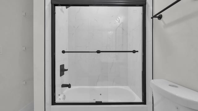 732 Columbus Ave, Washington Court House, OH 43160 - full bath with bath / shower combo with glass door and toilet