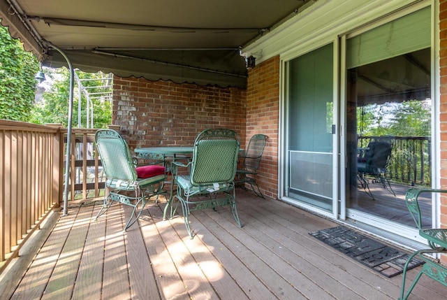 409 N High St, Lancaster, OH 43130 - deck featuring outdoor dining space