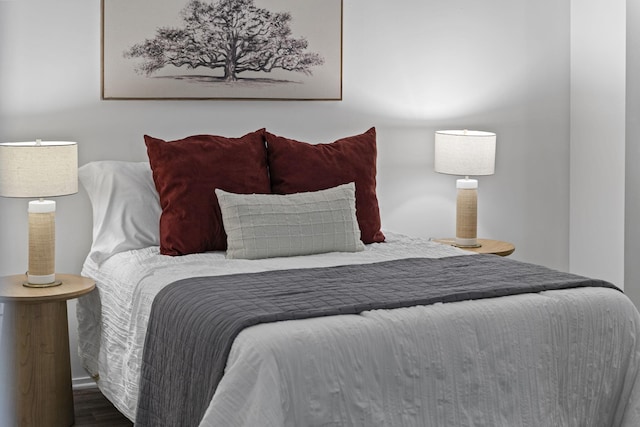 60 E Spring St Unit 220, Columbus, OH 43215 - bedroom with wood finished floors