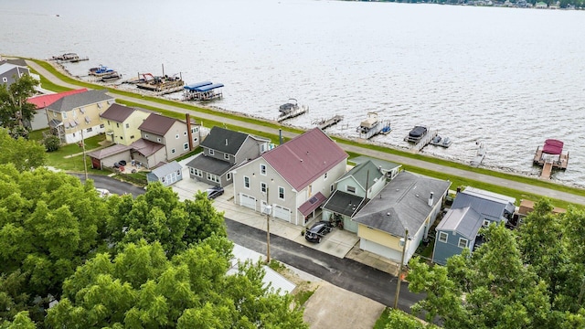 4721 W N Bank Rd, Buckeye Lake, OH 43008 - aerial perspective of suburban area featuring a nearby body of water