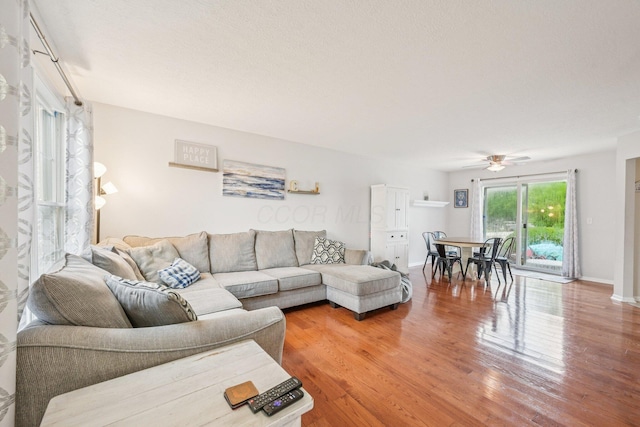 9375 Wingate Pl, Orient, OH 43146 - living area featuring light wood-style flooring and ceiling fan