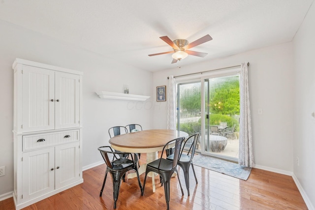 9375 Wingate Pl, Orient, OH 43146 - dining space featuring light wood-style flooring and a ceiling fan