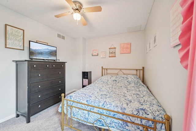 9375 Wingate Pl, Orient, OH 43146 - carpeted bedroom featuring ceiling fan and baseboards
