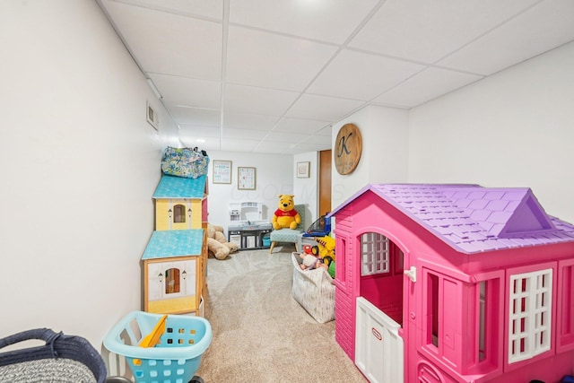 9375 Wingate Pl, Orient, OH 43146 - playroom with carpet floors and a drop ceiling