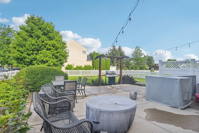9375 Wingate Pl, Orient, OH 43146 - view of patio / terrace featuring grilling area and outdoor dining space