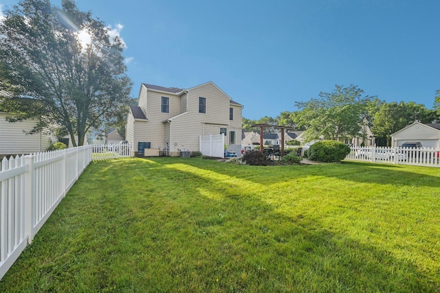 9375 Wingate Pl, Orient, OH 43146 - back of house with a fenced backyard