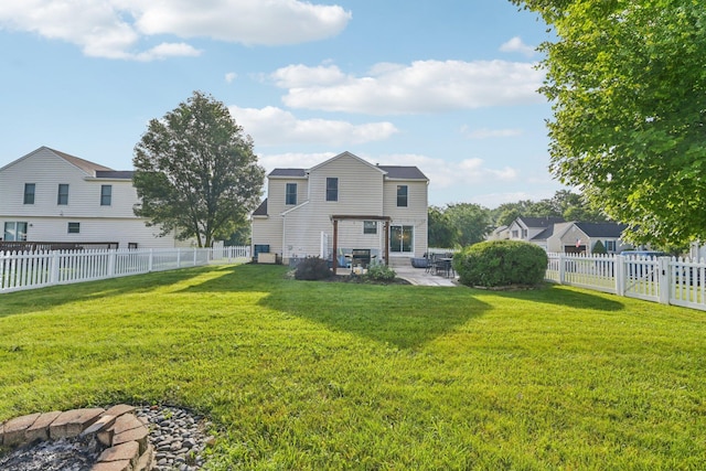 9375 Wingate Pl, Orient, OH 43146 - rear view of property featuring a patio and a fenced backyard