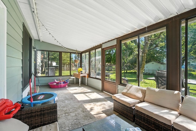 1978 Candlenut Cir, Grove City, OH 43123 - sunroom / solarium with lofted ceiling, an outdoor hangout area, and healthy amount of natural light