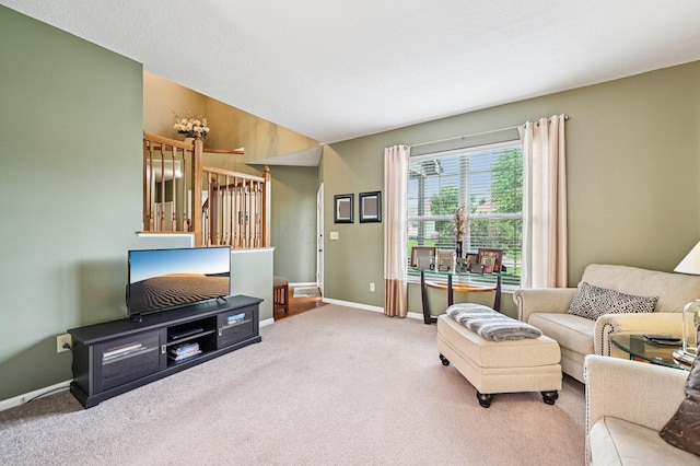 1077 Taylor Mills Dr, Reynoldsburg, OH 43068 - carpeted living room with baseboards