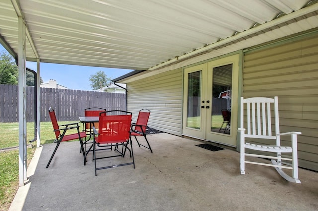 3139 Woonsocket St, Springfield, OH 45503 - view of patio featuring outdoor dining area and french doors