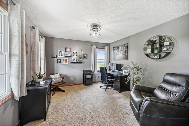 2532 State Route 292, West Mansfield, OH 43358 - office space with light carpet and a textured ceiling