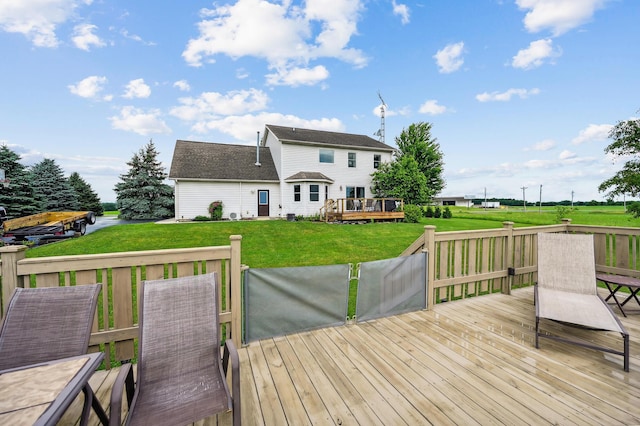 2532 State Route 292, West Mansfield, OH 43358 - deck featuring a lawn
