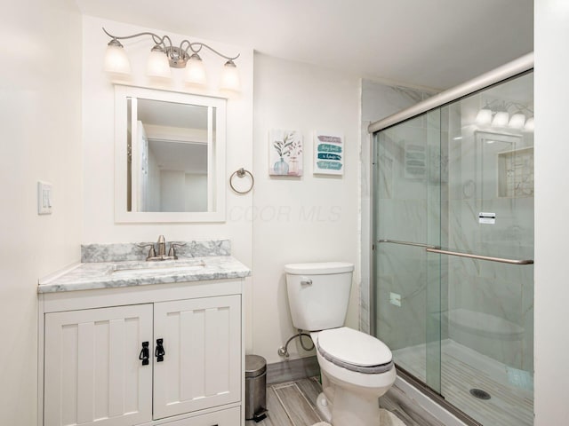 824 Lynnfield Dr, Westerville, OH 43081 - bathroom featuring vanity and a stall shower