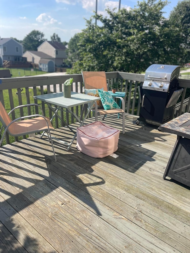 1889 Salt Lick Dr, Lancaster, OH 43130 - wooden terrace featuring area for grilling