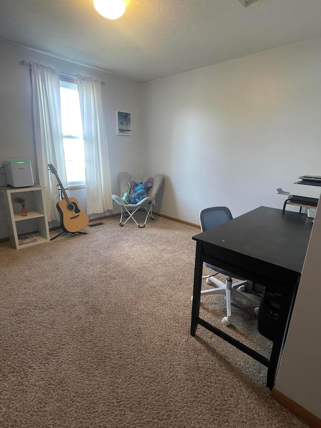 1889 Salt Lick Dr, Lancaster, OH 43130 - carpeted office with a textured ceiling and baseboards