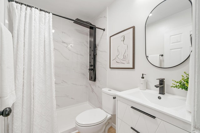628 E Gates St, Columbus, OH 43206 - full bathroom with vanity and curtained shower