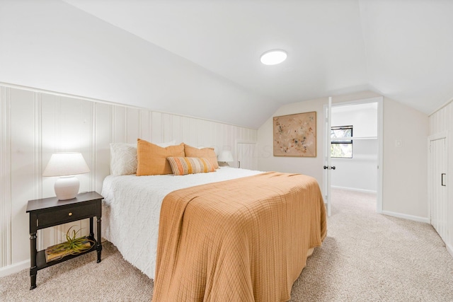 628 E Gates St, Columbus, OH 43206 - bedroom featuring light colored carpet and lofted ceiling