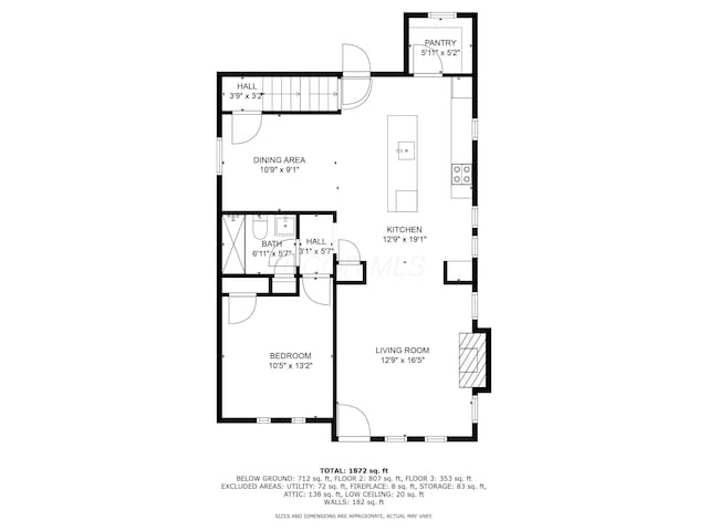628 E Gates St, Columbus, OH 43206 - view of room layout