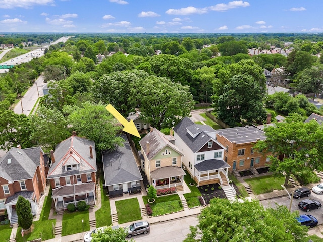 624 Oakwood Ave, Columbus, OH 43205 - aerial perspective of suburban area