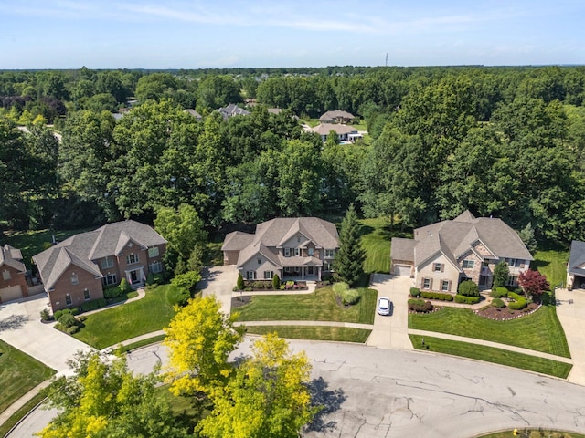 6820 Mahogany Dr, Galena, OH 43021 - aerial view of residential area with a forest