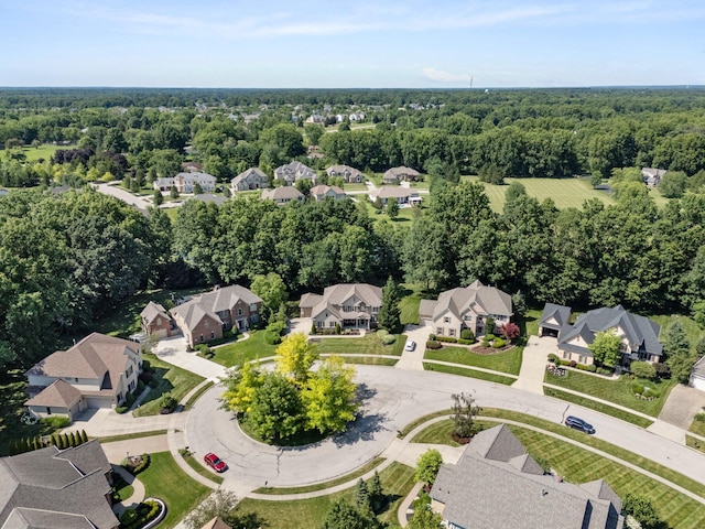 6820 Mahogany Dr, Galena, OH 43021 - aerial view of residential area featuring a forest